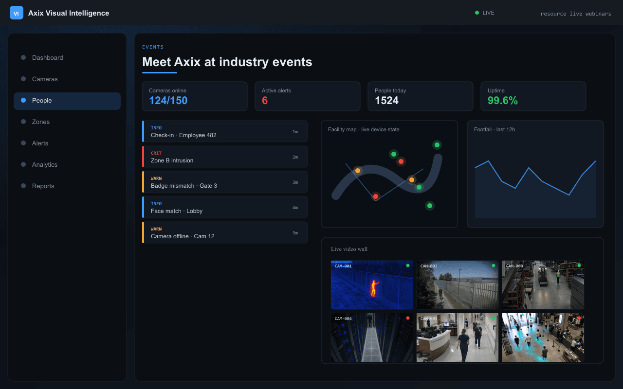 Meet Axix at industry events — Axix Visual Intelligence